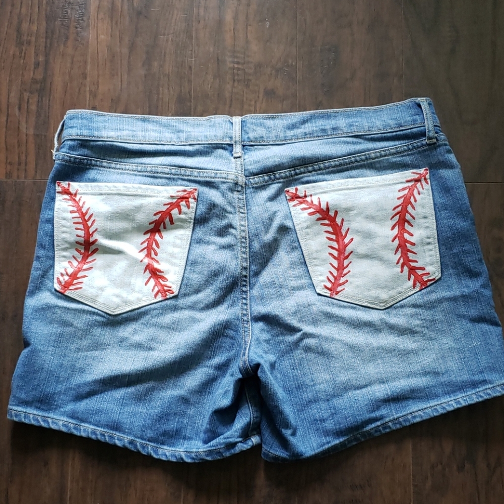 Cute baseball themed shorts